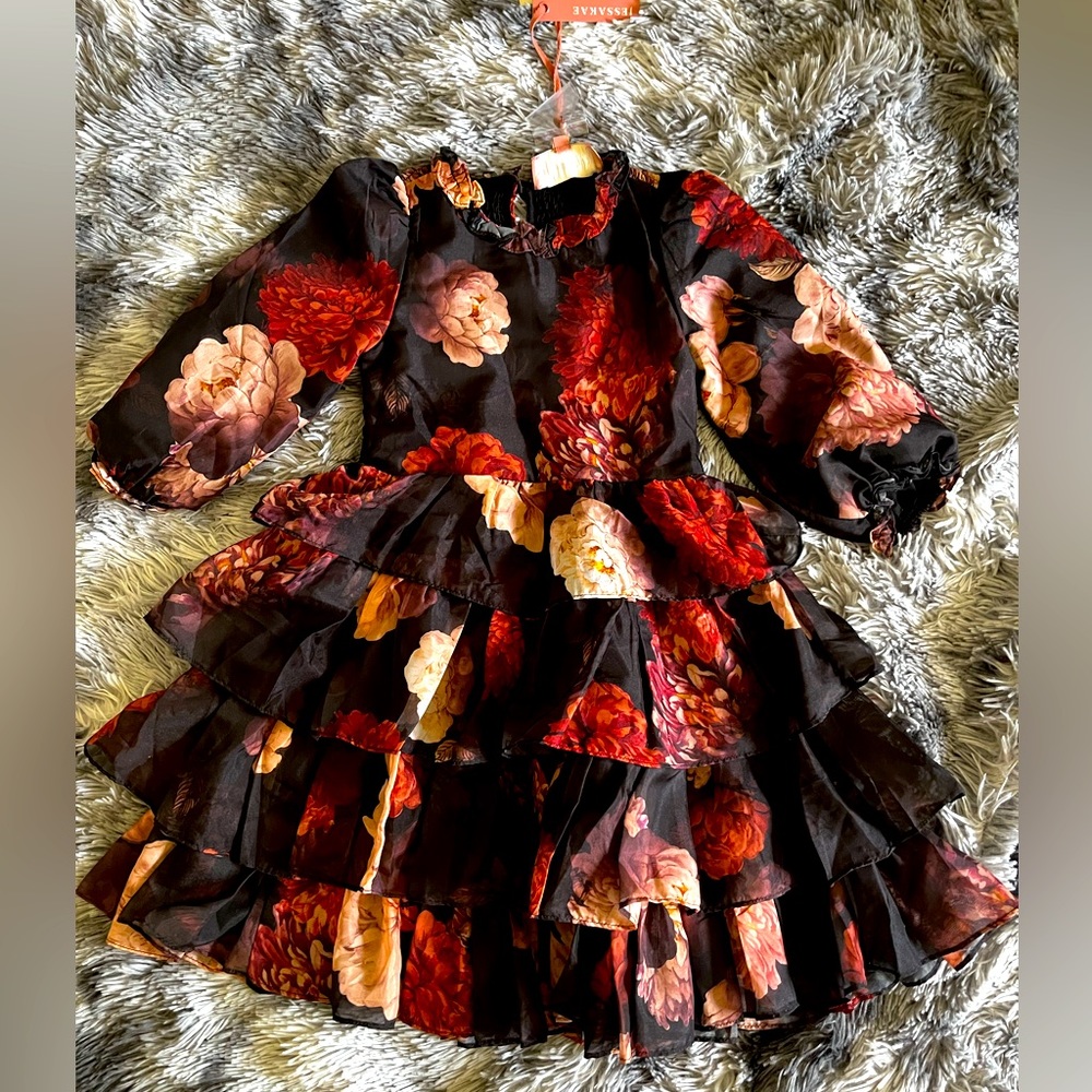 Flower Dress Girl size 6-7years